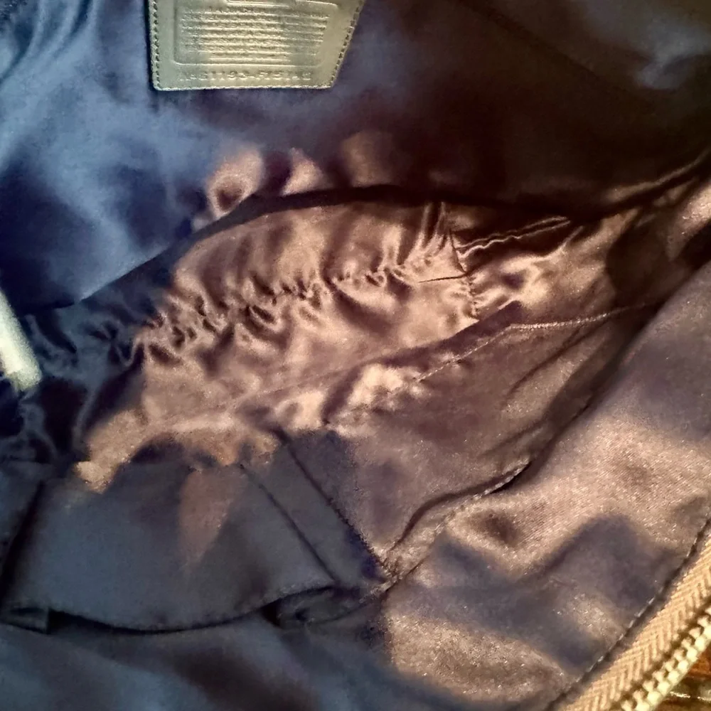 Coach Patent Leather Tote Bag with Signature Patch GUC